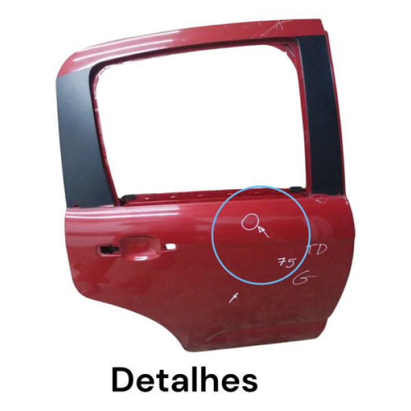 Porta Traseira Dir Citroen C3 2013/2019 Com Detalhes Amacado